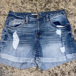 Denim shorts